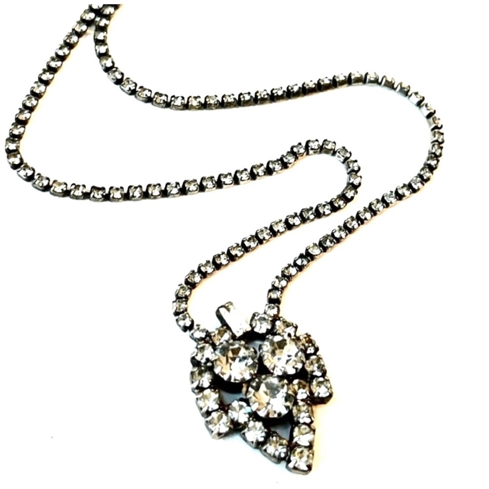 Vintage 50s Rhinestone Choker Necklace